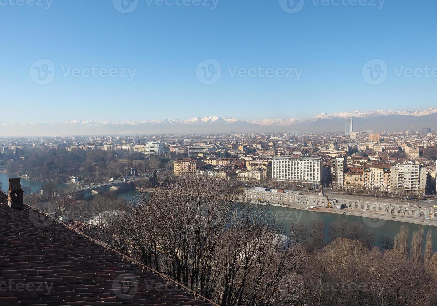 vista aerea de turin foto