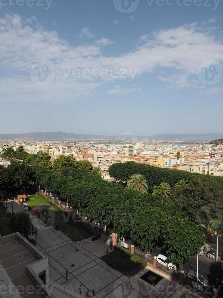 vista aerea de cagliari foto