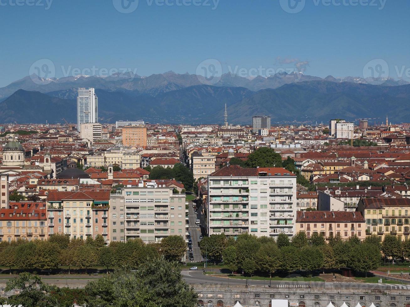 Aerial view of Turin photo