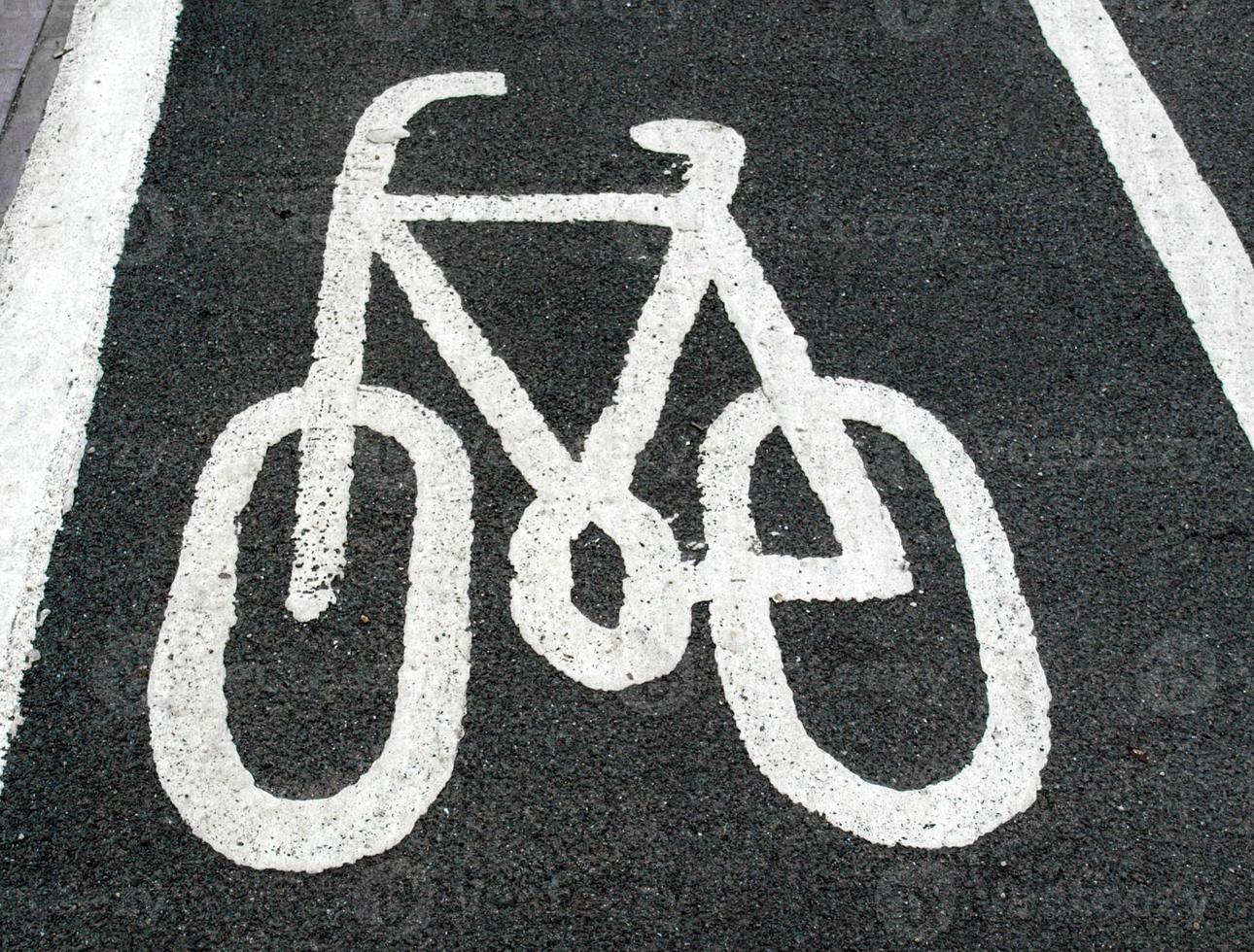 Bike lane sign photo