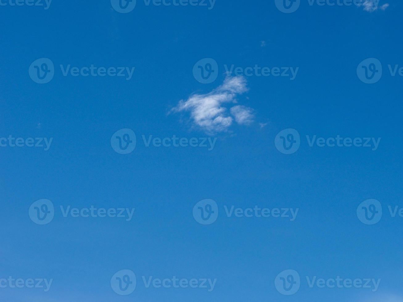 blue sky with clouds background with copy space photo