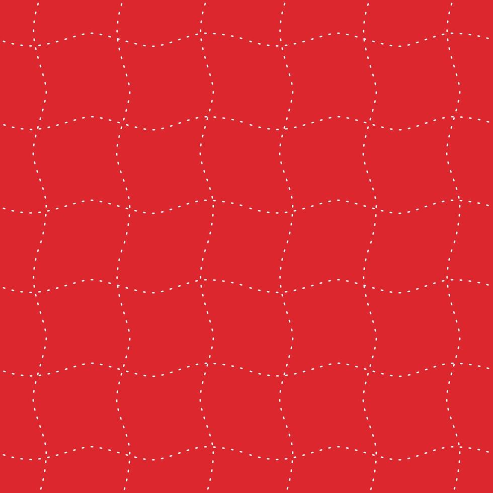Vector - White curve dash on red background. Can be use for print, paper, wrapping, fabric, wallpaper, card.