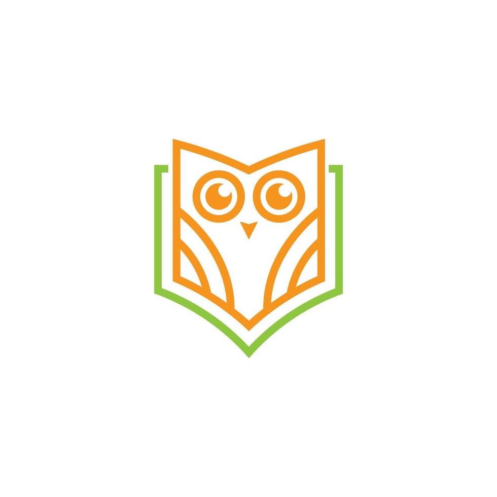 Owl Book Logo vector