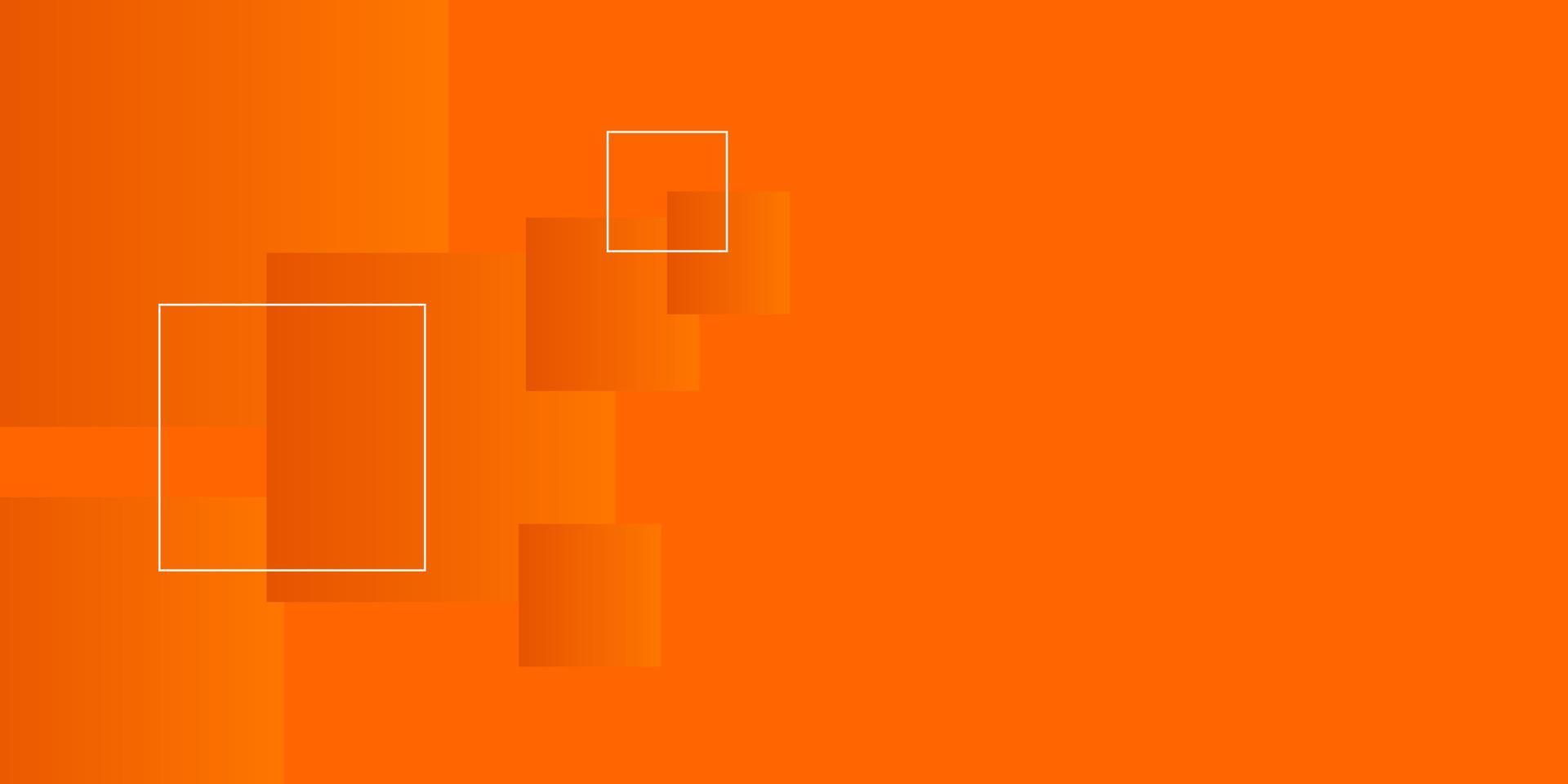 rectangle gradient orange background illustration ector with white line vector