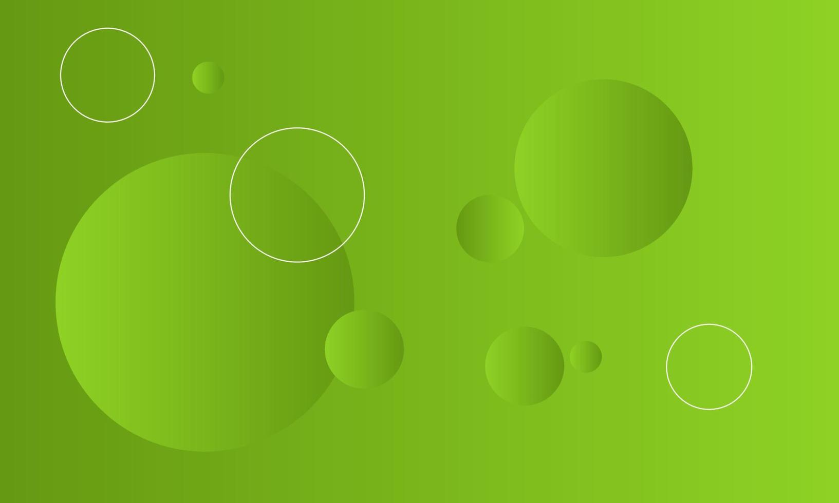 diseño de fondo verde degradado de burbuja vector