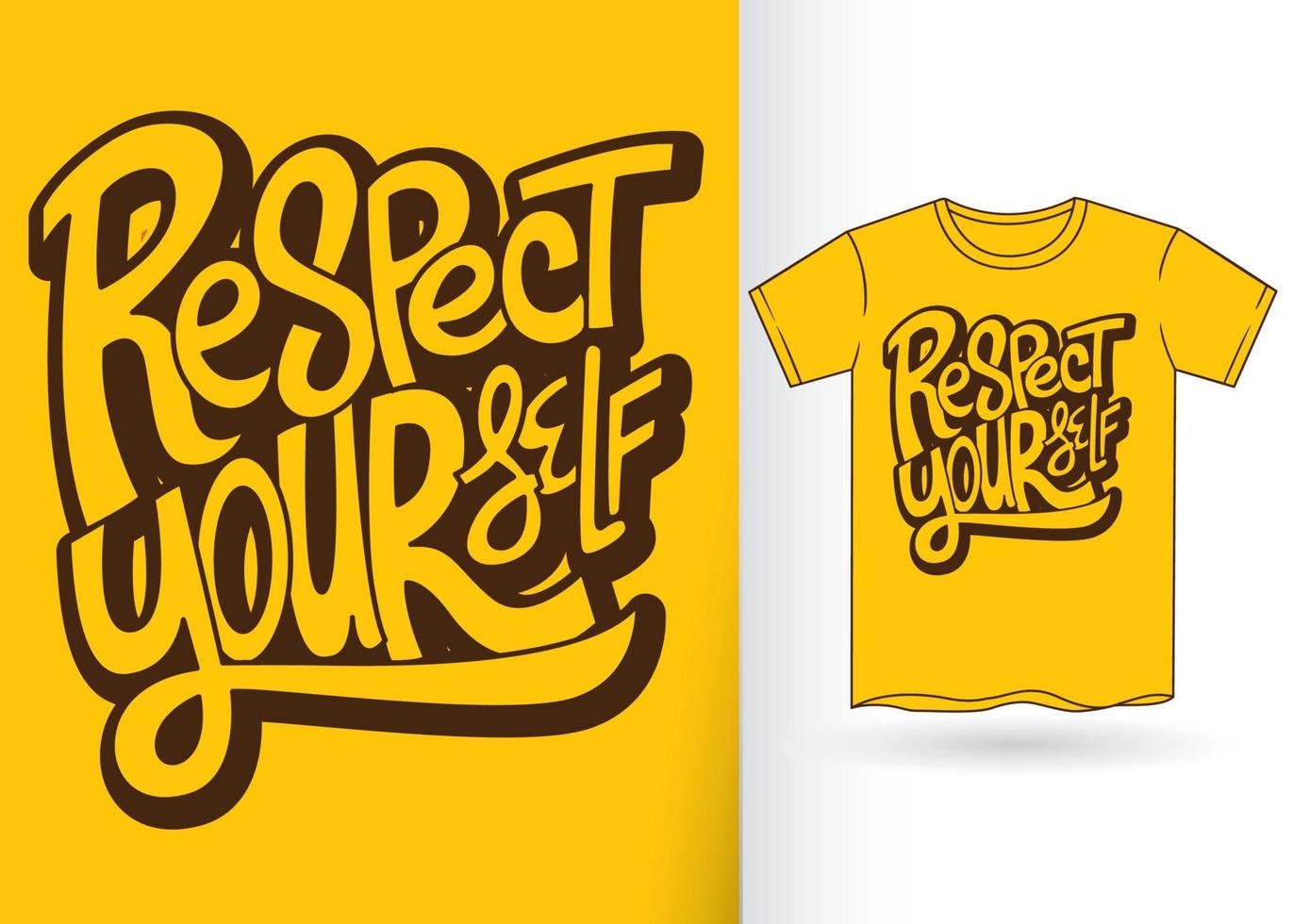 Hand lettering design for t shirt vector