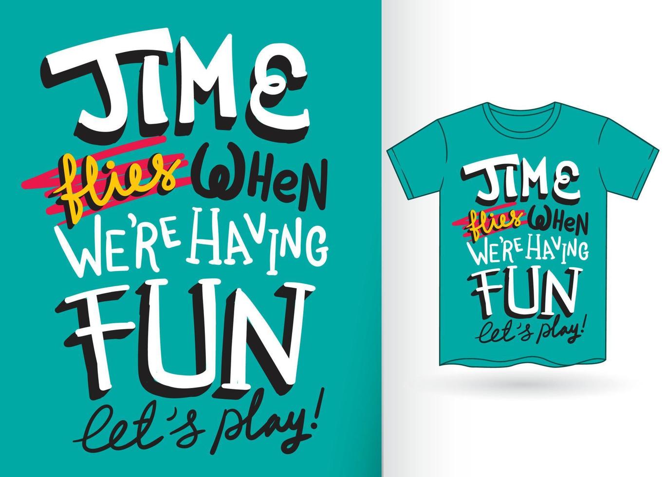 Motivational hand lettering for t shirt vector