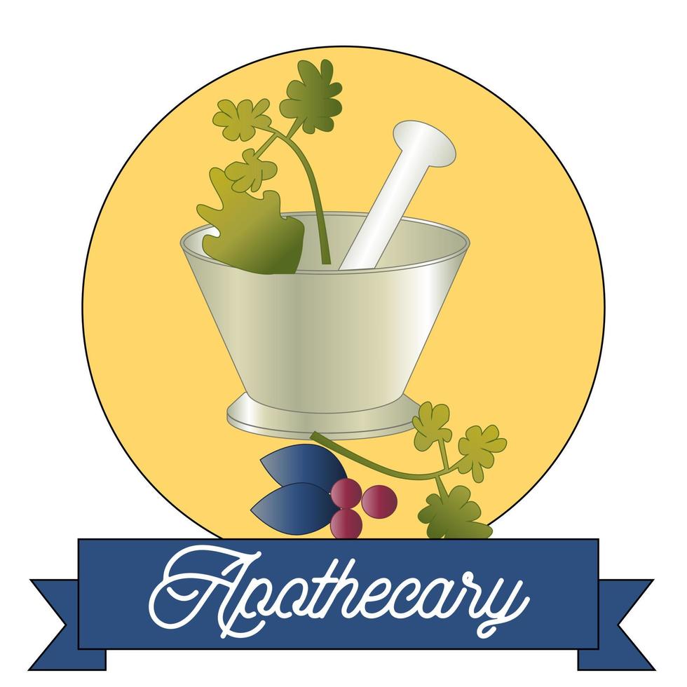 Apothecary Sign and Badge vector