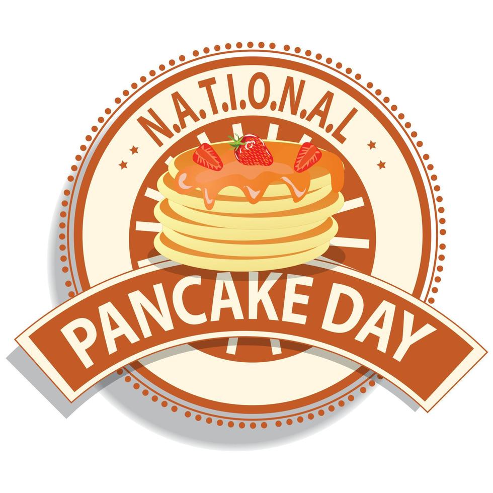 National Pancake Day vector