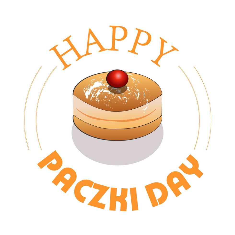 dia nacional del paczki vector