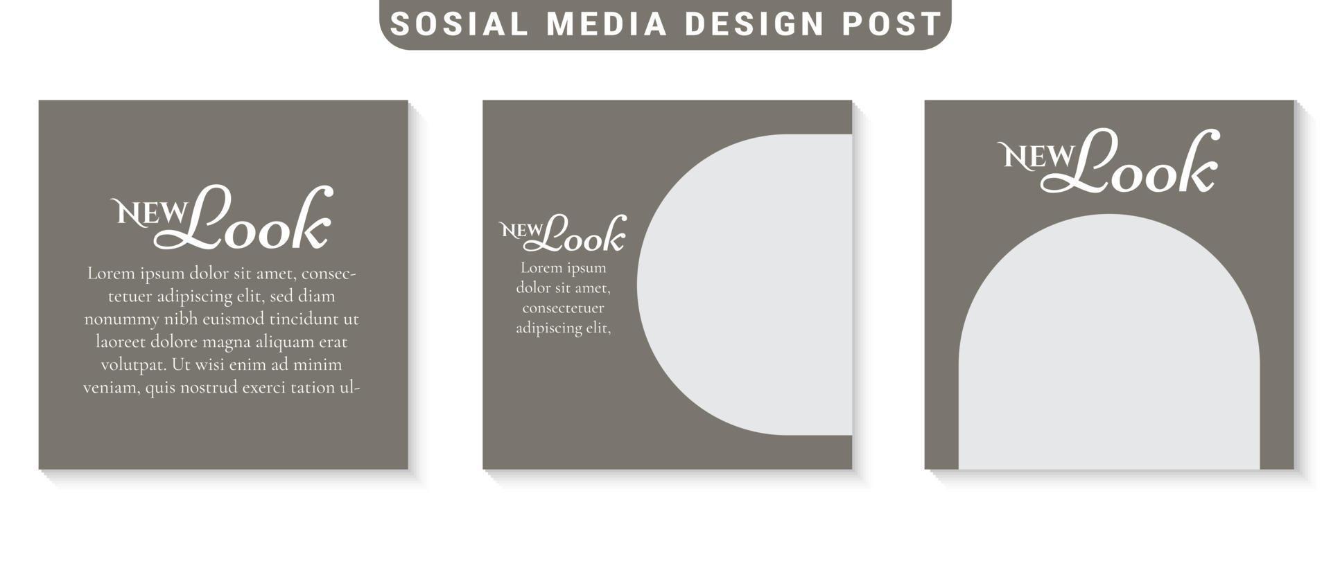 Creative Social Media Post Vector Art