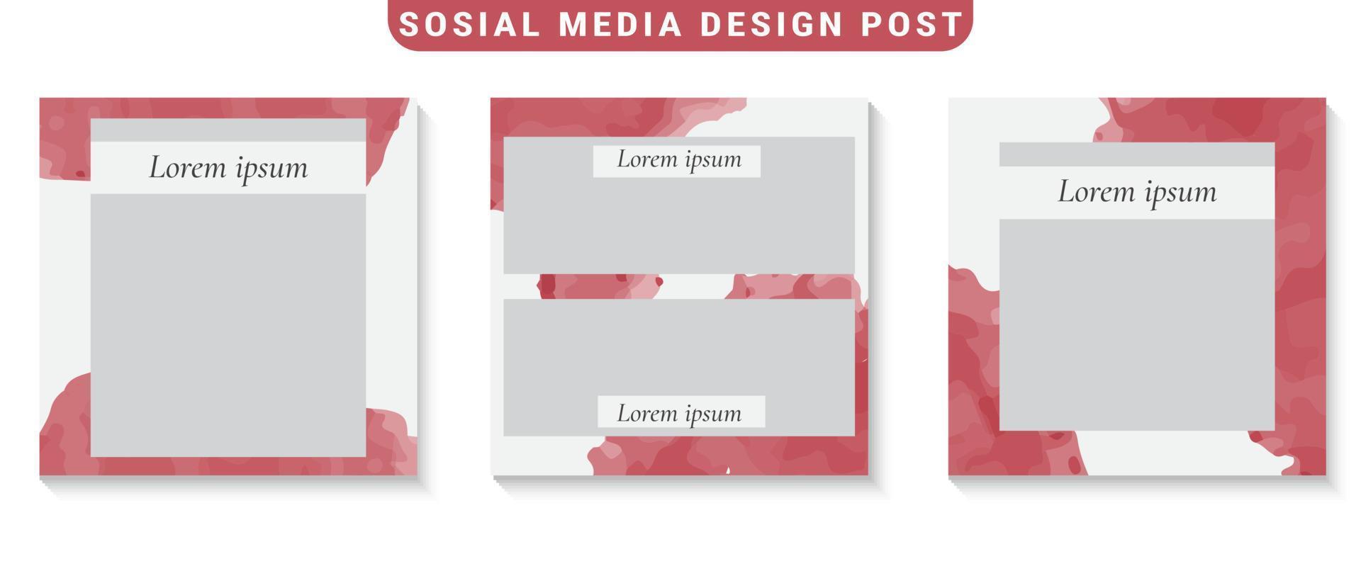 Fashion sale for social media feed template vector