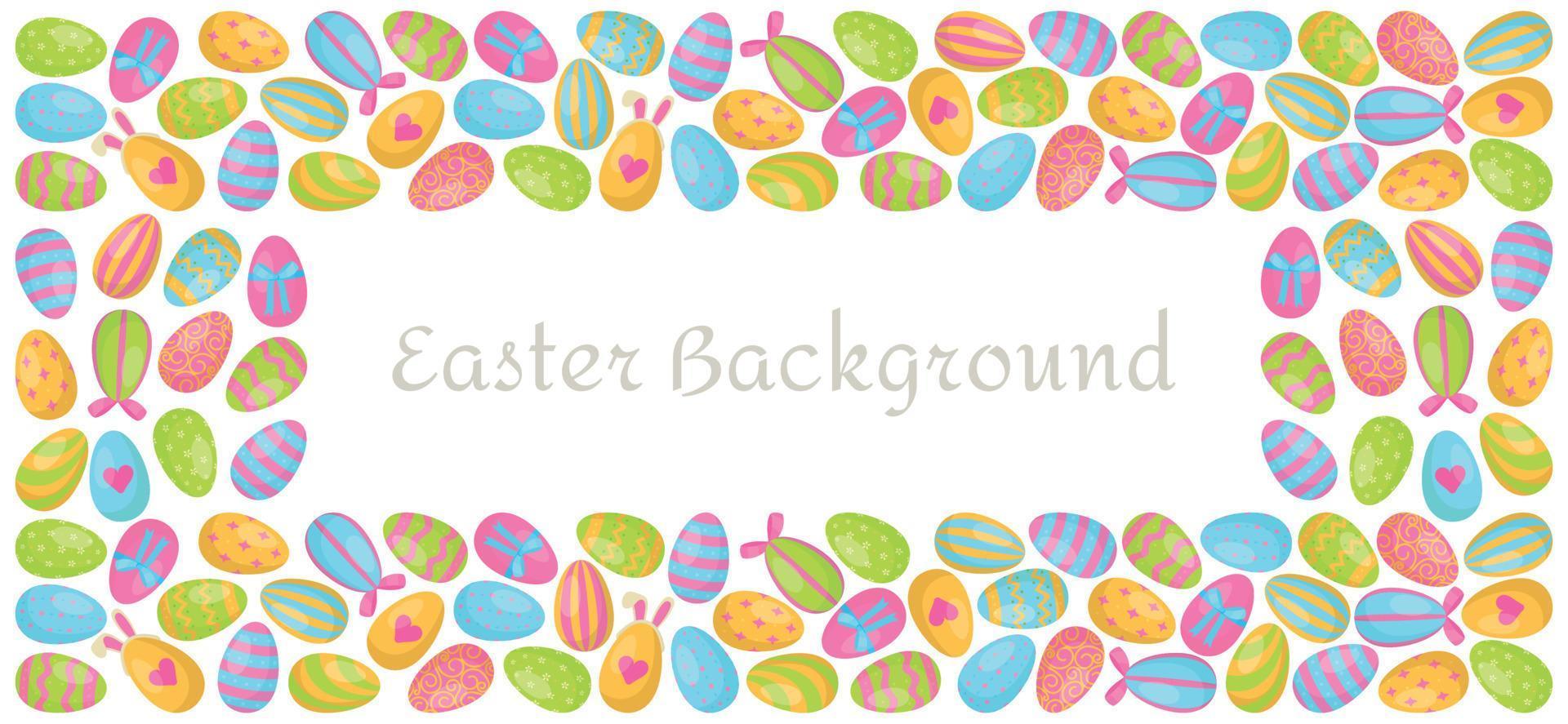 Easter Eggs Banner. Vector illustration of an easter picture. Out of an Easter egg. Church, Easter, believer, religion.