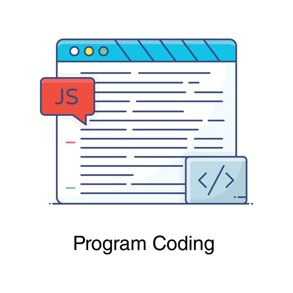 Html source code of a web page, icon of program coding vector