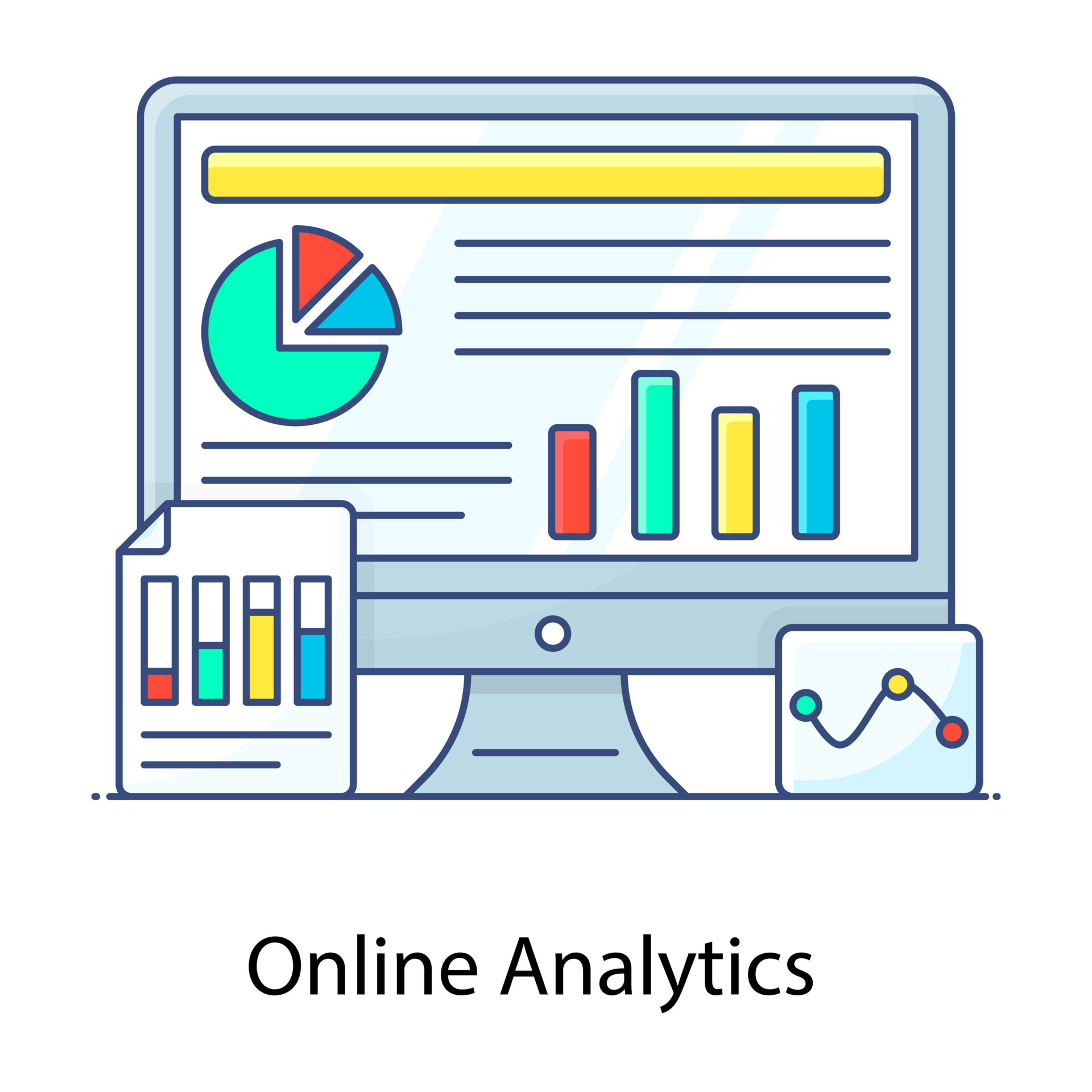 Increase customer loyalty flat outline concept icon, improved business
