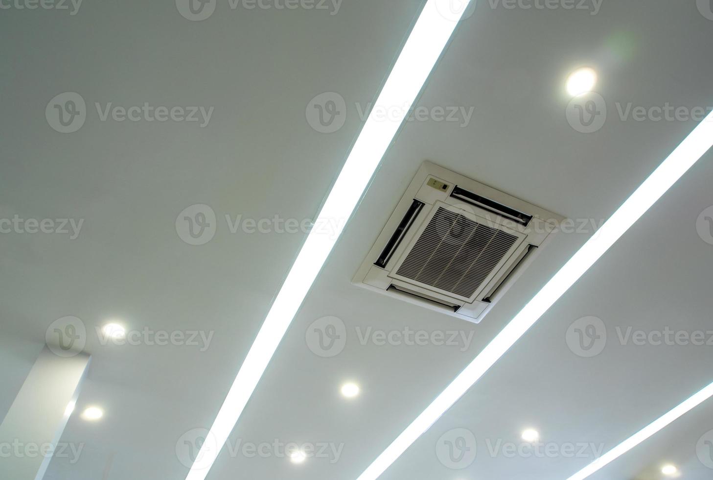 Lighting and ceiling mounted air conditioner photo