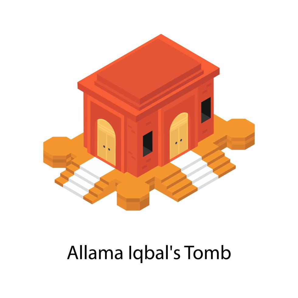 Allama Iqbal Tomb vector