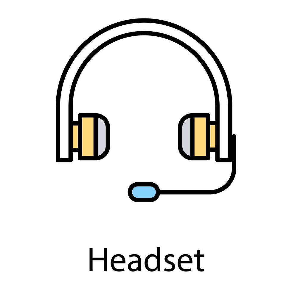 Trendy Headphones Concepts vector