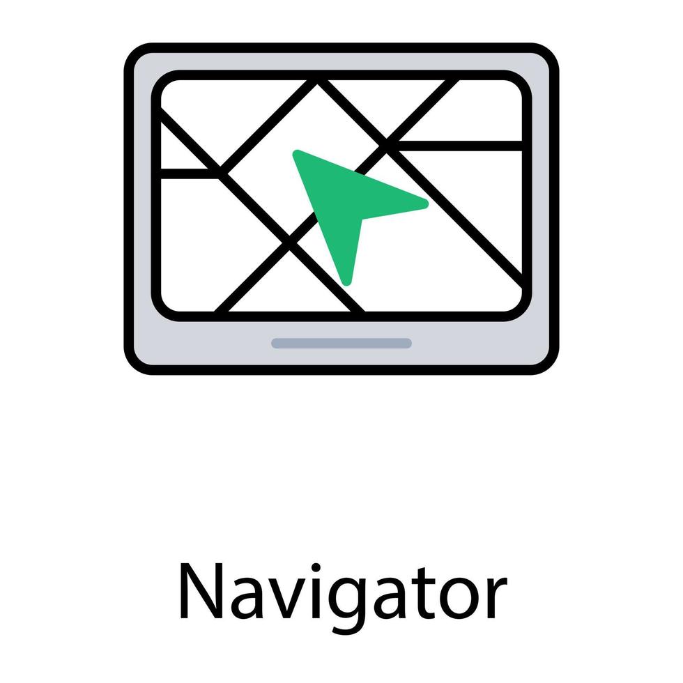 Trendy Mobile Tracker vector