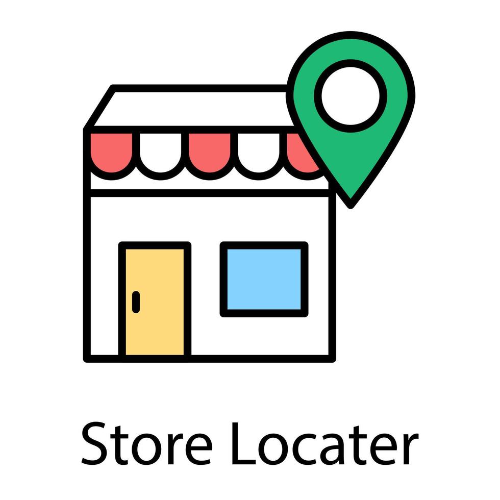 Shop Location Concepts vector