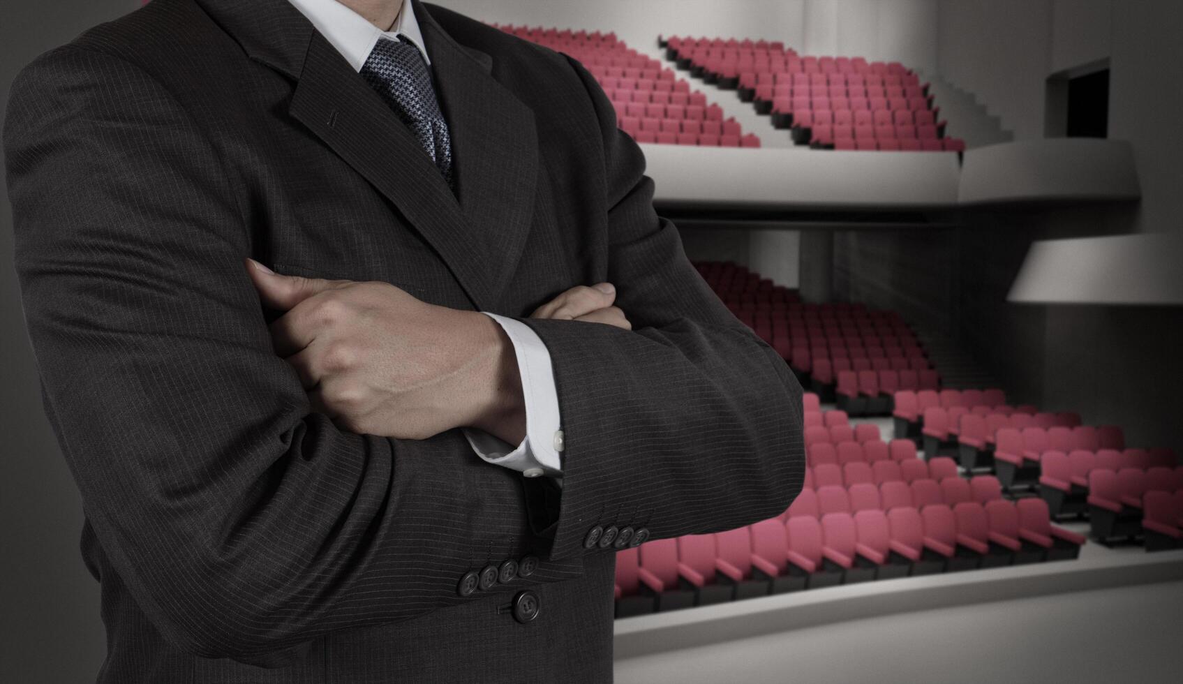 empresario de éxito como director de teatro foto