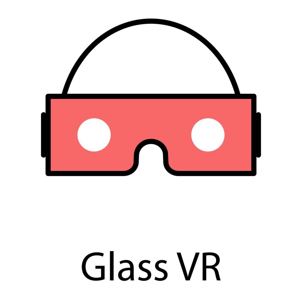 VR Glasses Concepts vector