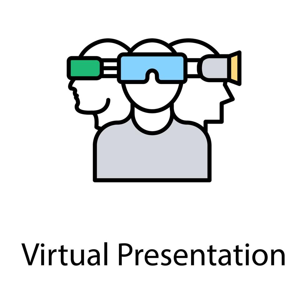 Virtual Reality Environment vector