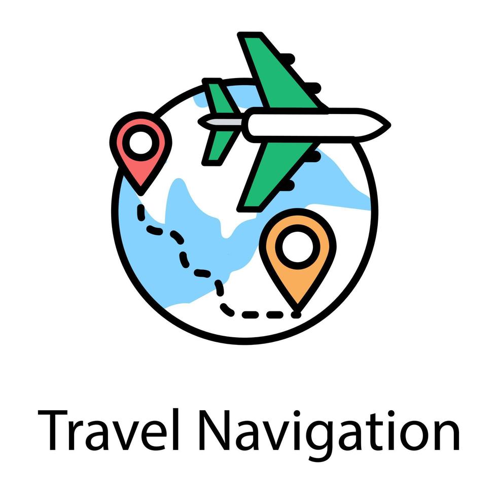 GPS Aircraft Tracking vector