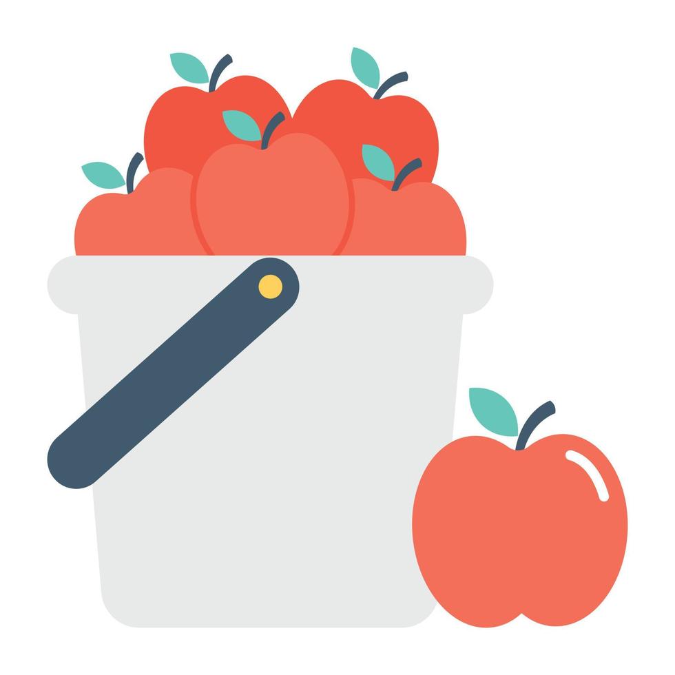 Fruit Bucket Concepts vector