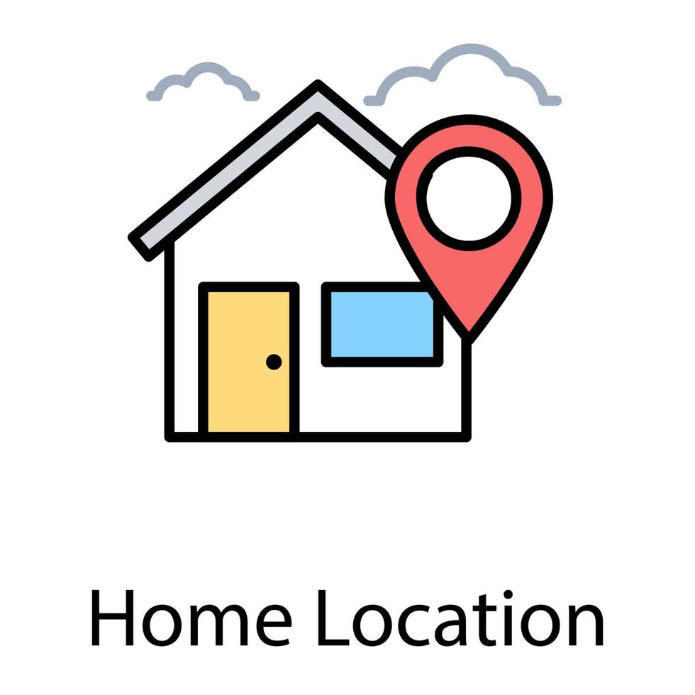 conceptos de ubicación de casa vector