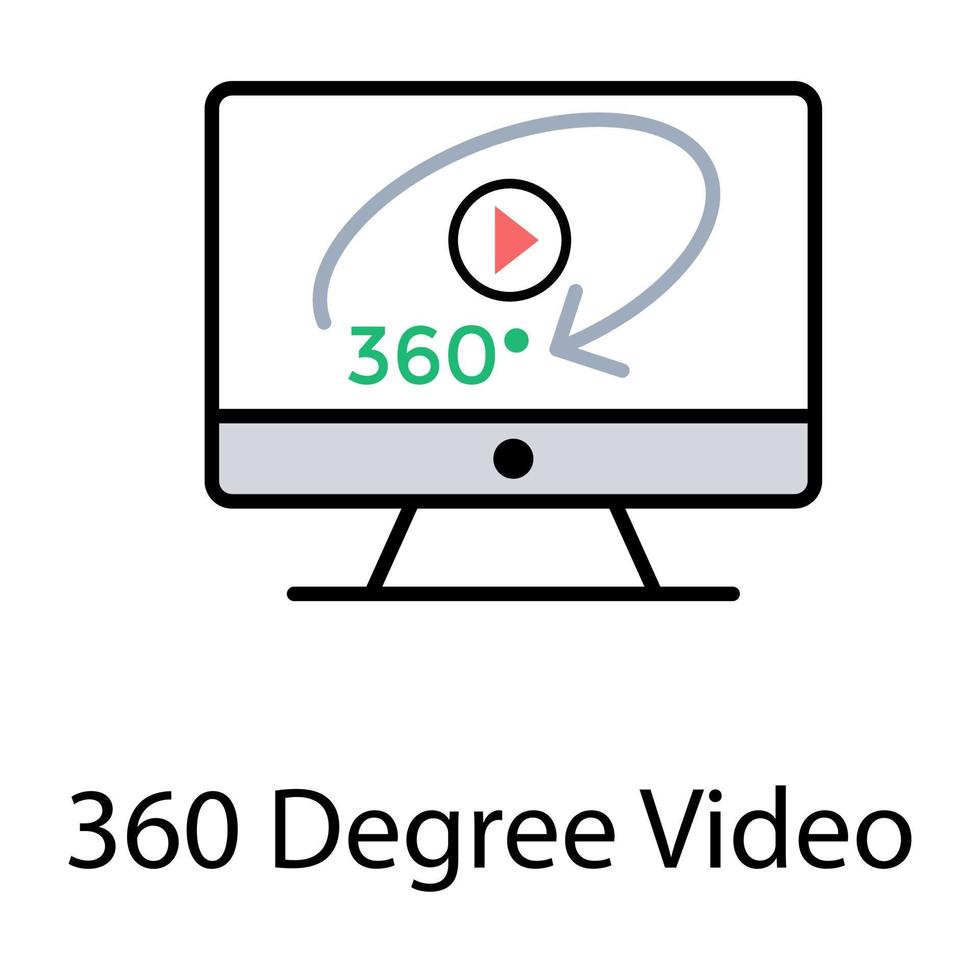 360 Degree Video vector