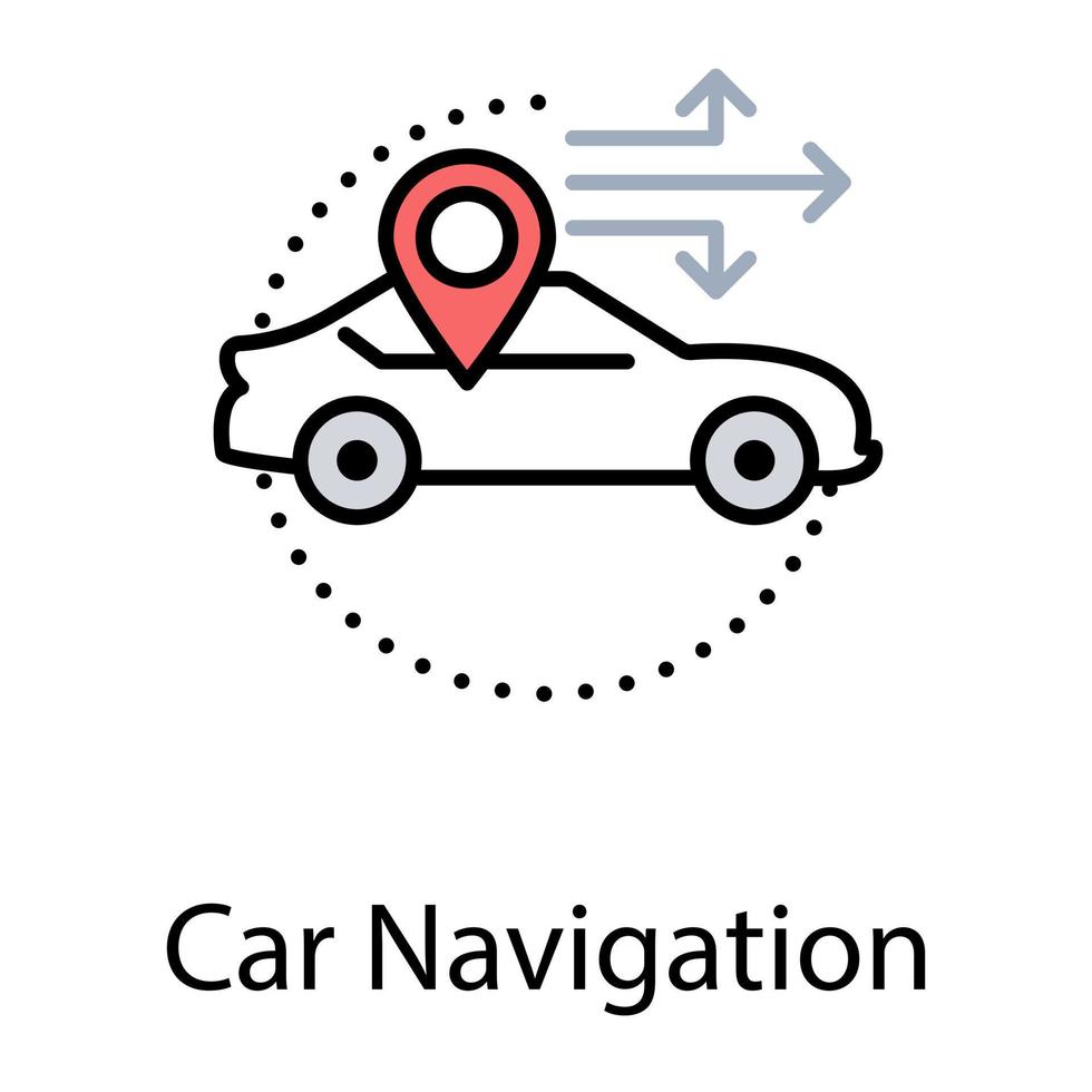 Car Navigation Concepts vector