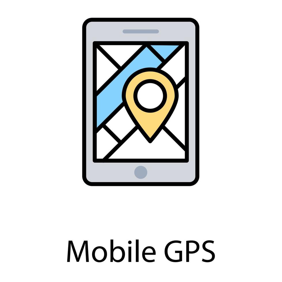 Mobile GPS Concepts vector