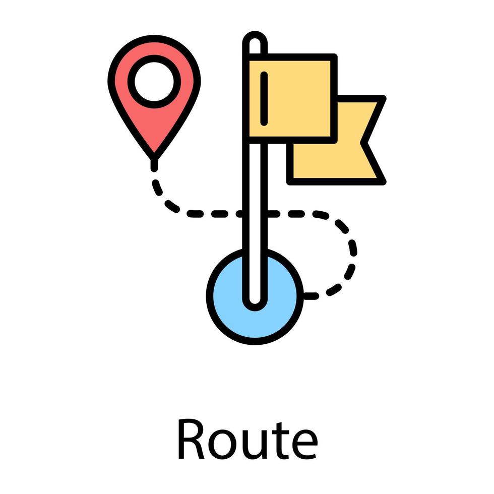 Trendy Mapping Concepts vector