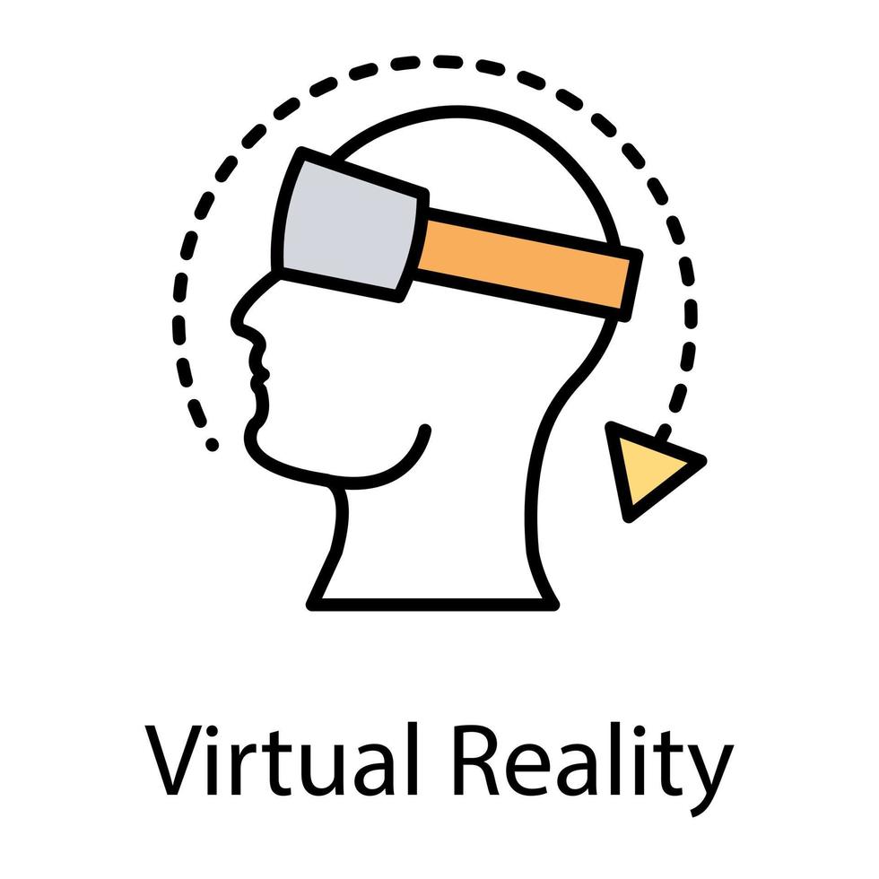 entorno de realidad virtual vector