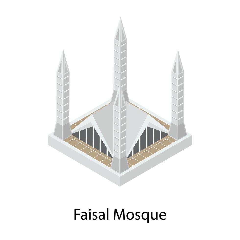 conceptos de la mezquita faisal vector