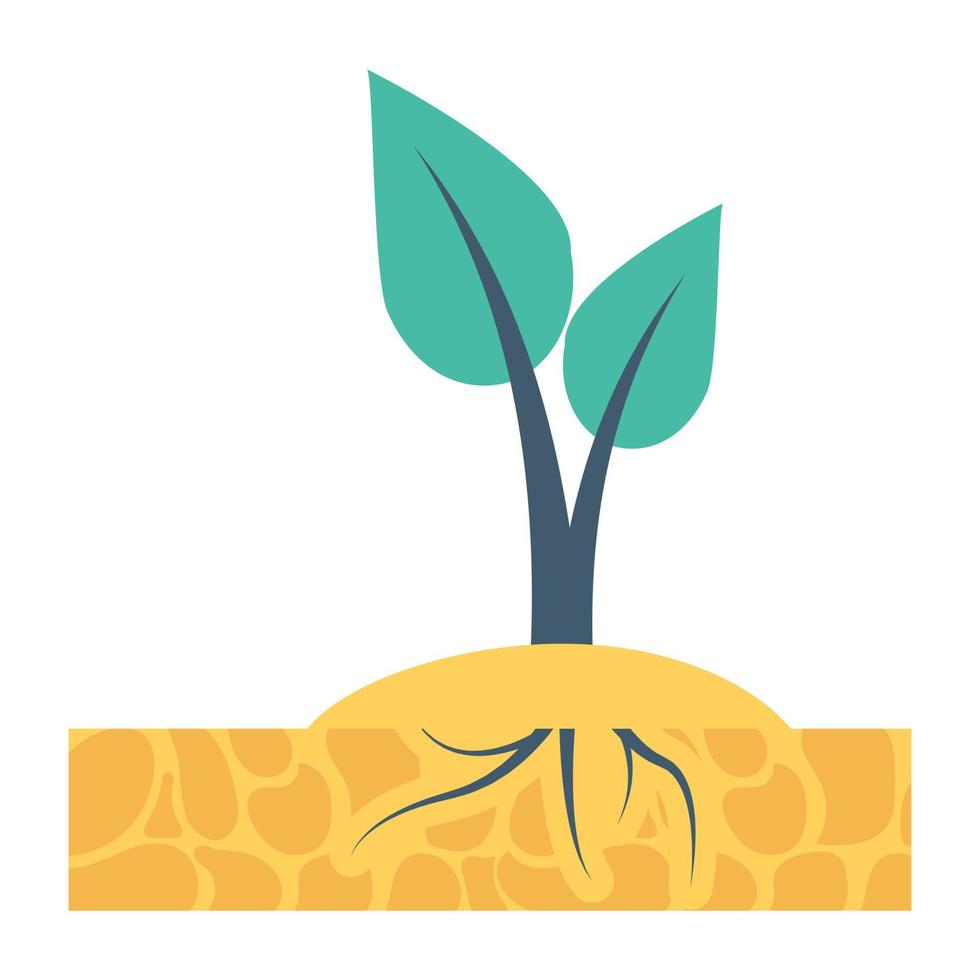 Trendy Sapling Concepts vector