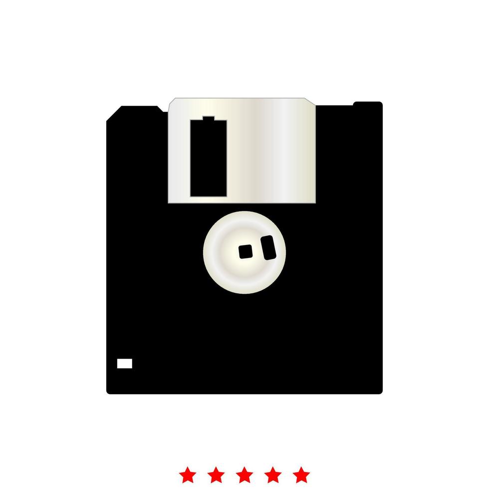Floppy disk it is icon . vector