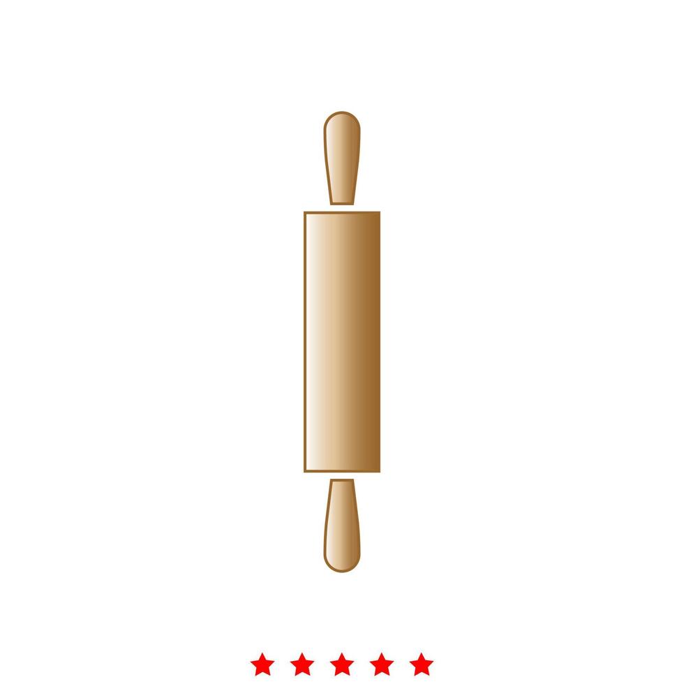 Rolling pin it is icon . vector