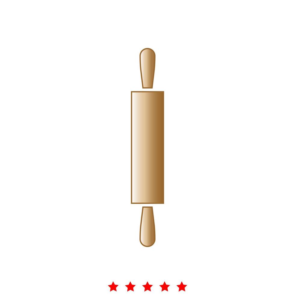 Rolling pin it is icon . vector