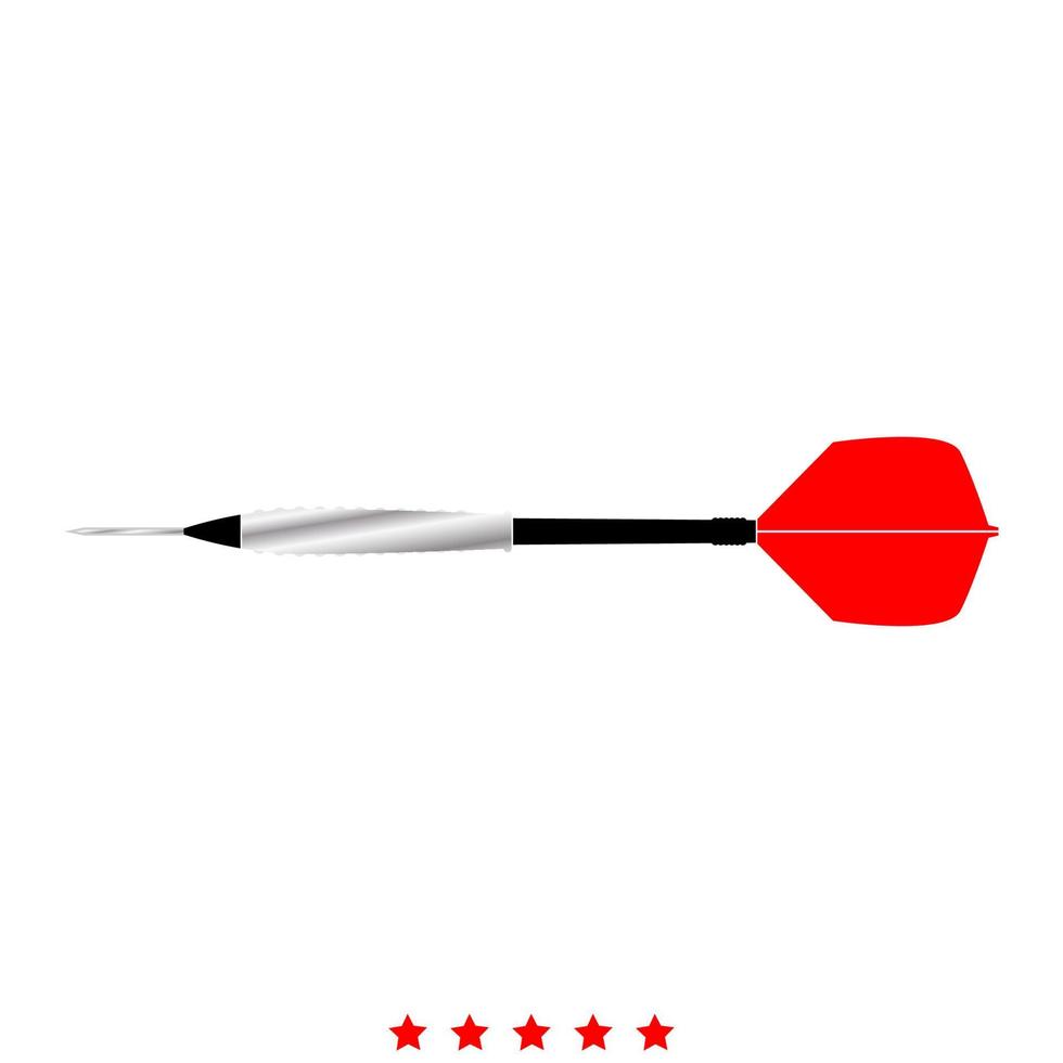 Dart arrow icon . Flat style vector