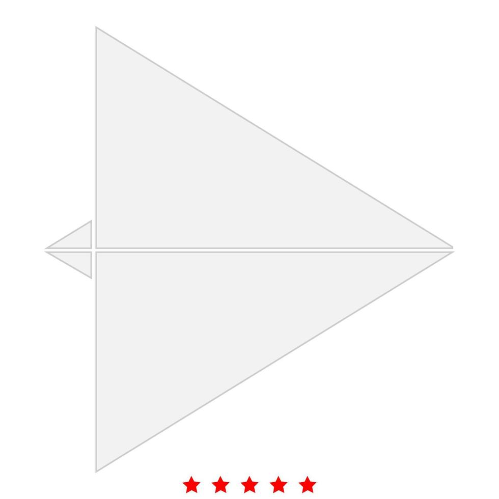 Paper airplane icon . Flat style vector