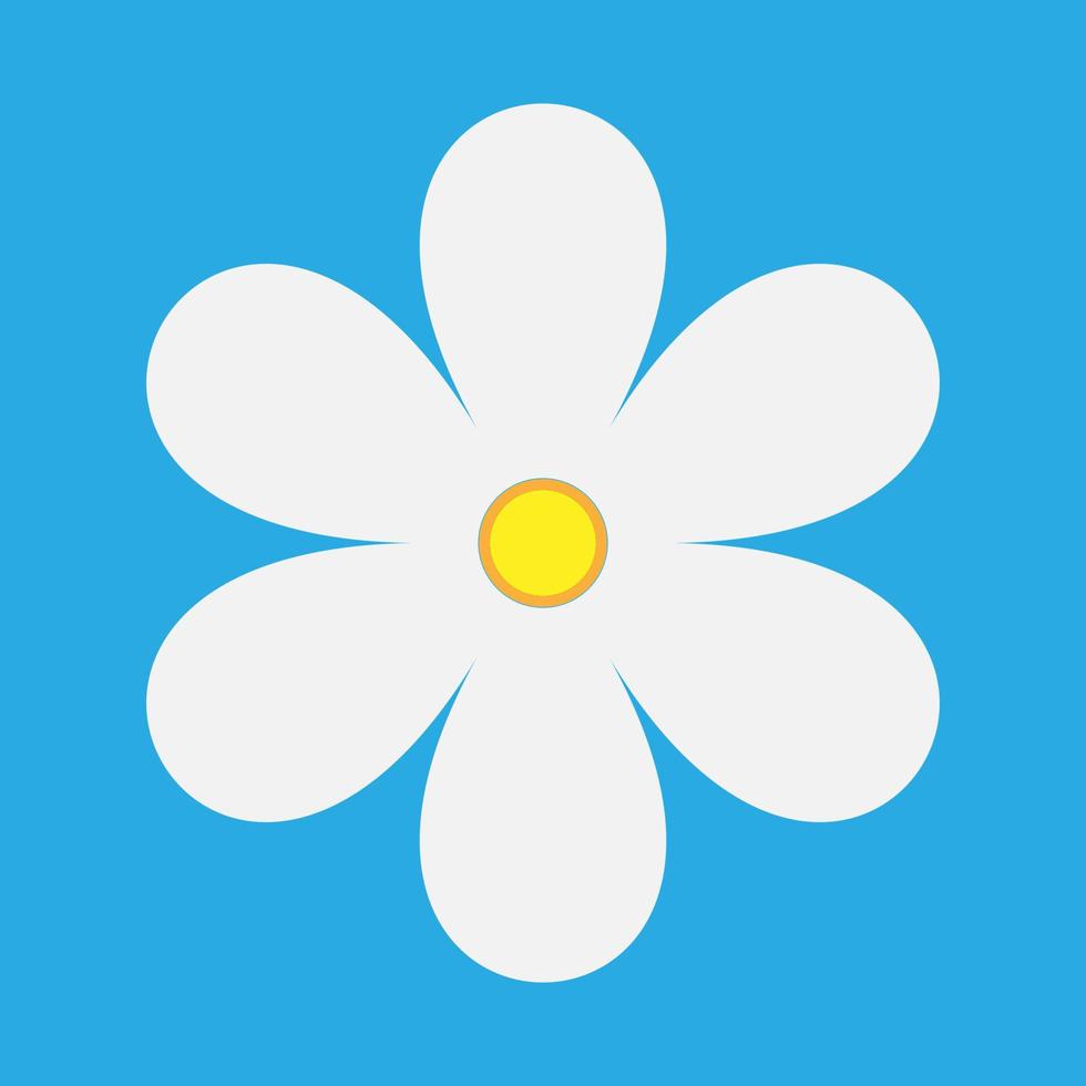 Flower icon . Different color . vector