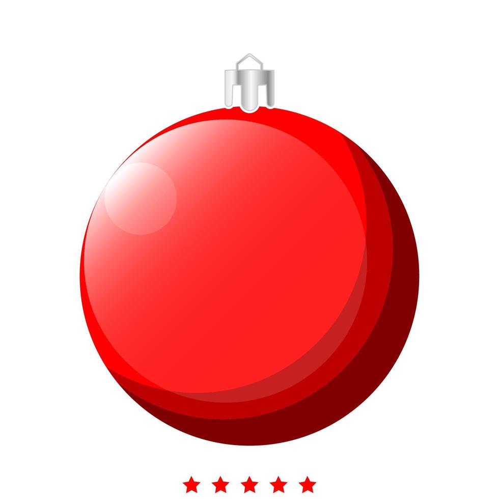 New Year's sphere. Christmas ball icon . vector