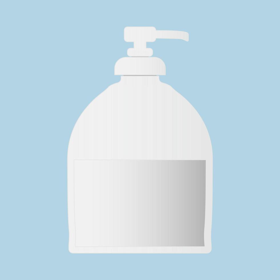 Bottle of liquid soap icon . Different color . vector