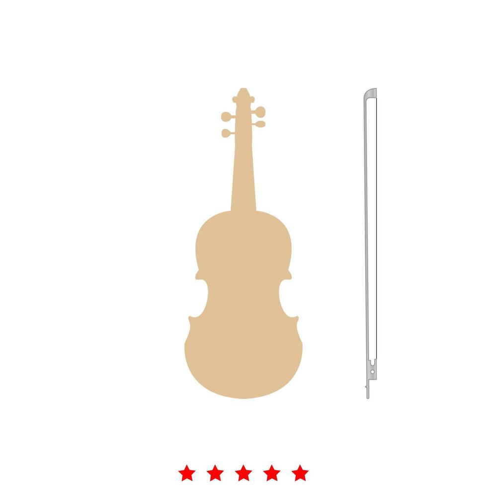 Violin it is icon . vector