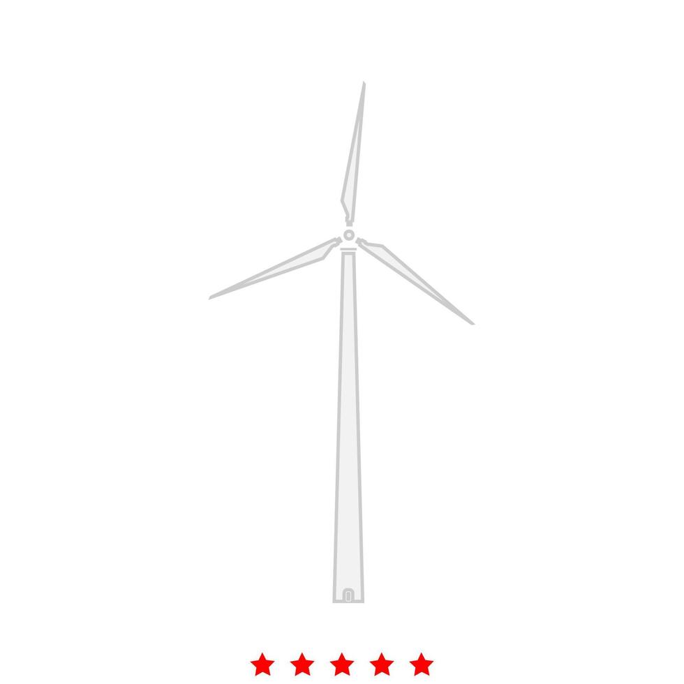 Wind turbine it is icon . vector