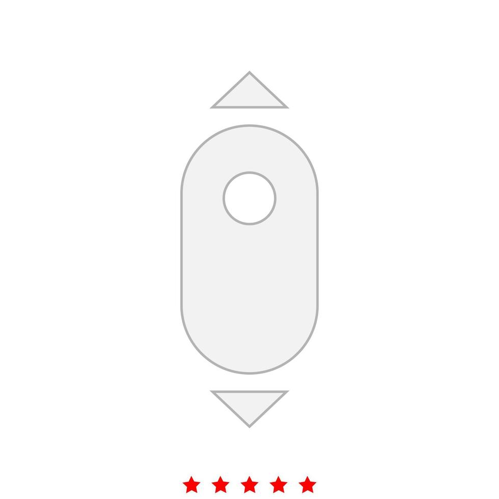 Scroll down computer mouse it is icon . vector