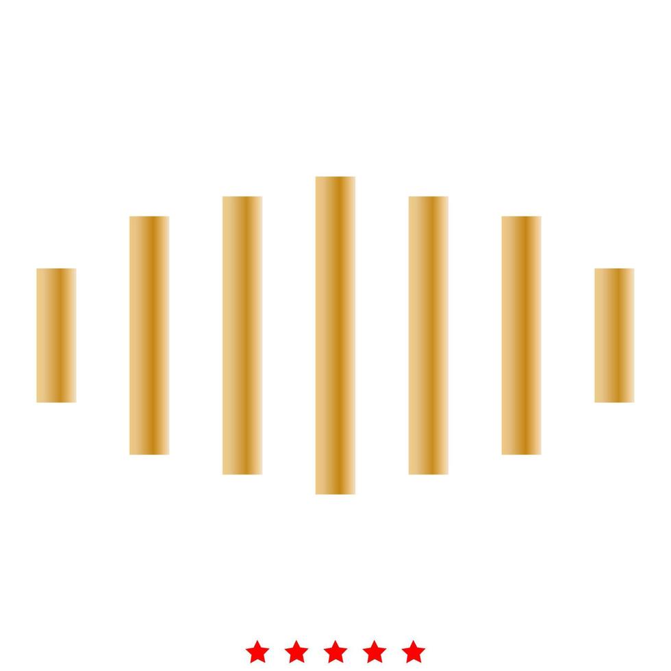 Digital signal icon . Flat style vector