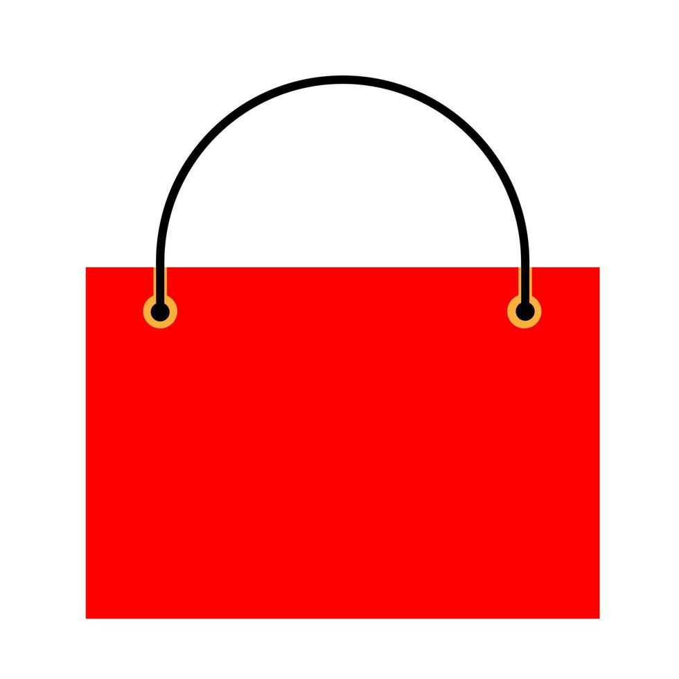 icono de bolsa de compras. color diferente . vector